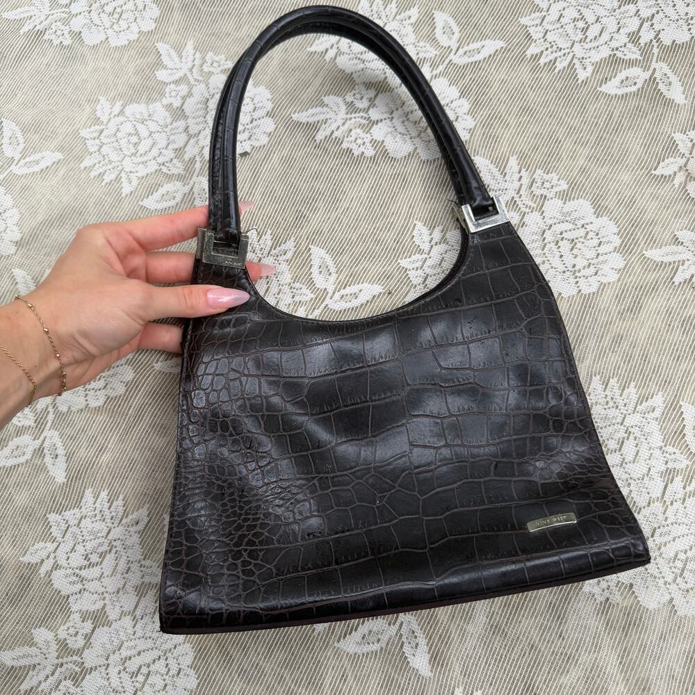 Nine West Croc Embossed Shoulder Bag - Picture 5 of 5